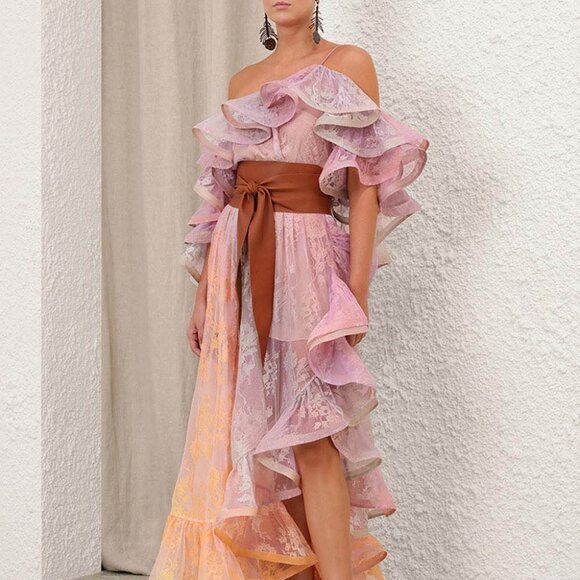 Zimmermann DAWNING Lace Midi Dress - Picture 5 of 13